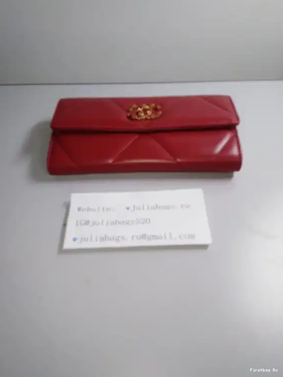 First Bag Ru CHANEL WALLET 19 LONG FLAP 0627